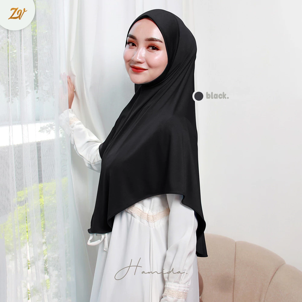 Zaneva - Hamida series Hijab Instan jersey Khimar dagu